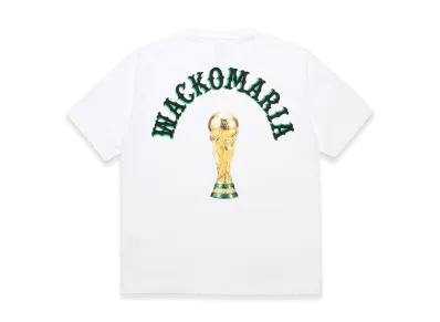 WACKO MARIA World Cup Washed Heavy Weight T-Shirt "White"