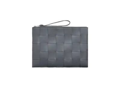 Bottega Veneta Intrecciato Leather Pouch "Thunder"