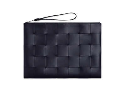 Bottega Veneta Cassette Flat Pouch "Nocturnal/Royal Blue"