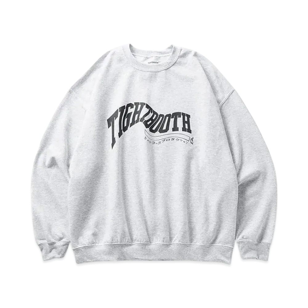 TIGHTBOOTH Acid Logo Crew Sweat Shirt "Ash"