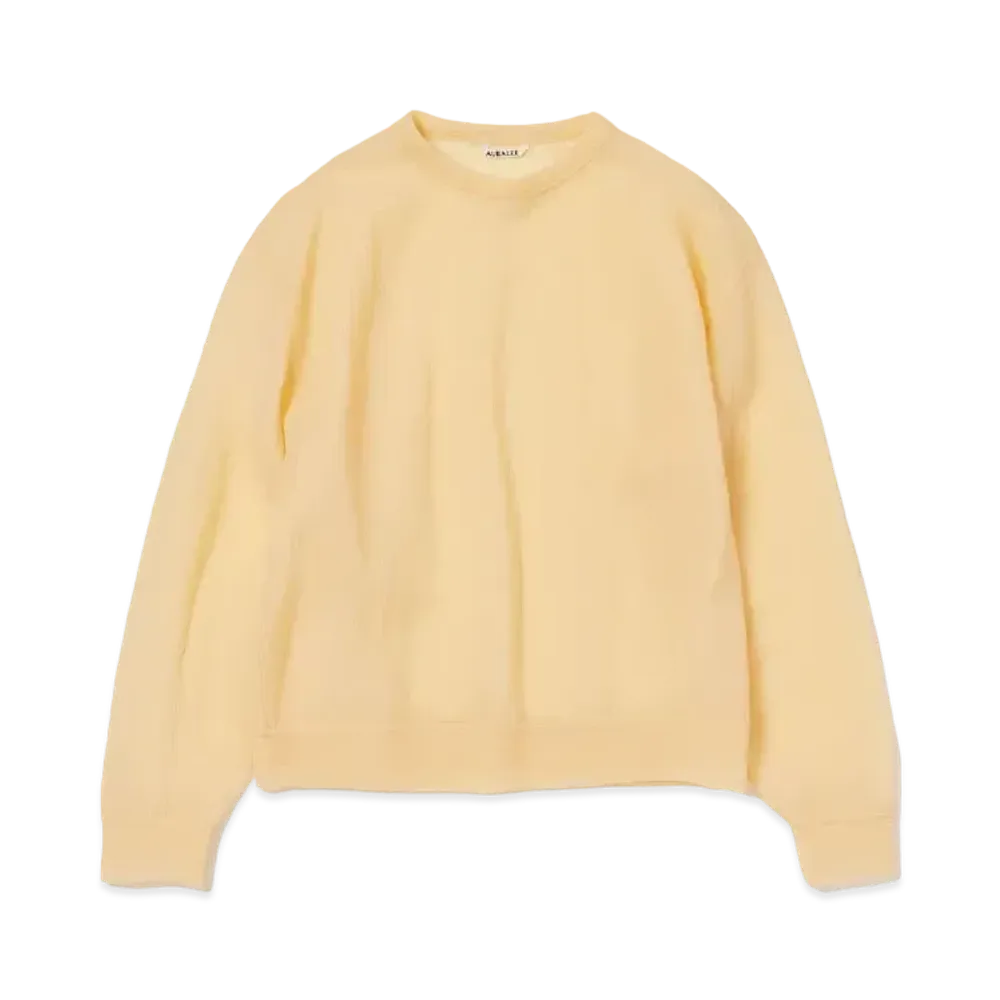 AURALEE Elastic Sheer Nylon P/O "Yellow"