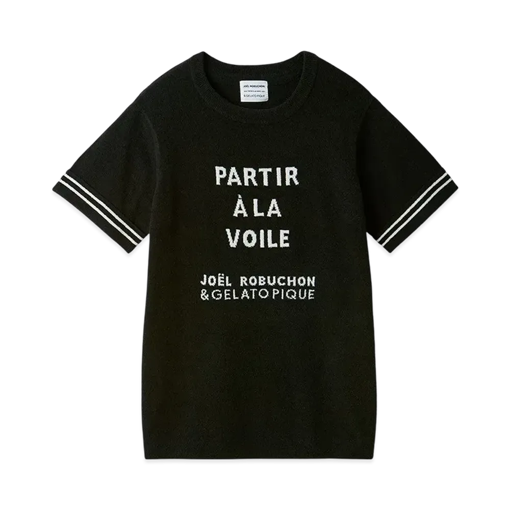 GELATO PIQUE x JOEL ROBUCHON Line Pullover "Black"