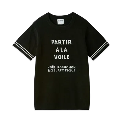 GELATO PIQUE x JOEL ROBUCHON Line Pullover "Black"