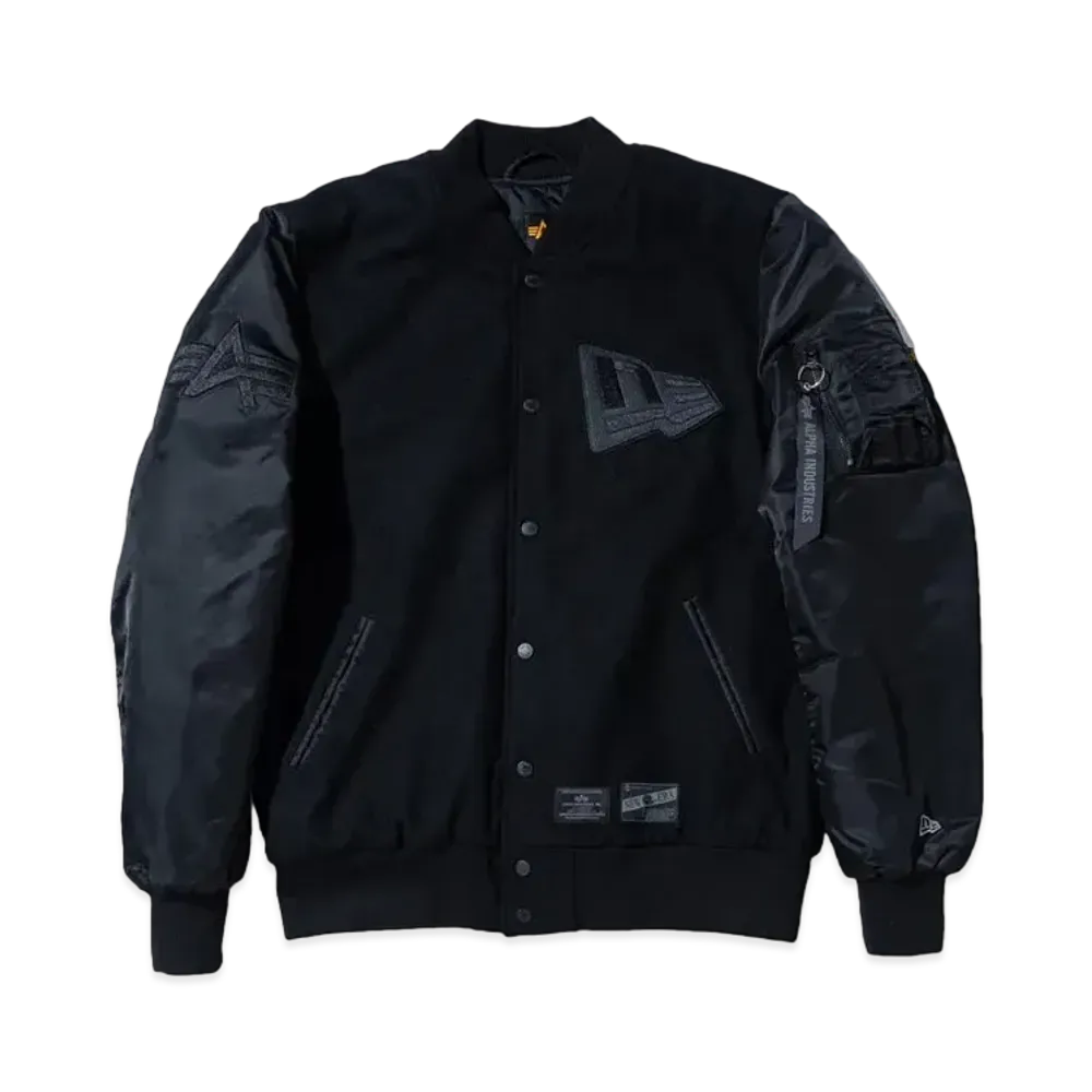 NEW ERA MA-1 Alpha Industries Flag Logo "Black"