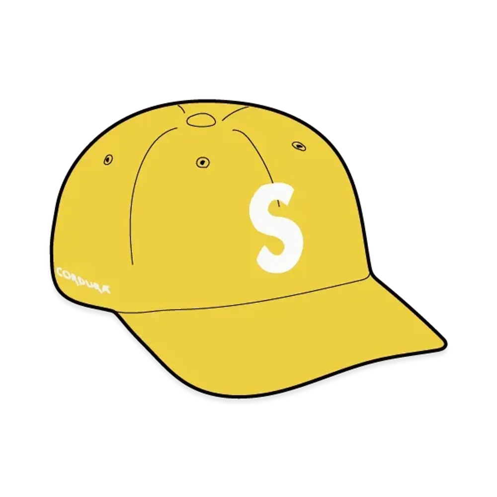 Supreme Cordura Denim S Logo 6-Panel "Yellow"