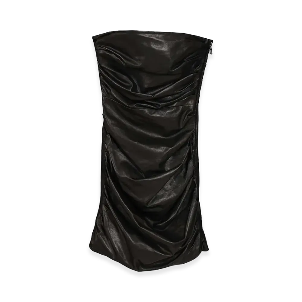AMIRI Women's Leather Mini Dress "Black"