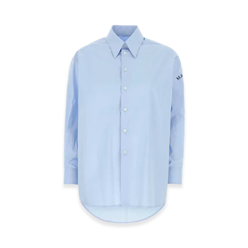 MM6 Maison Margiela Women's Poplin Shirt "Light Blue"