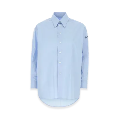 MM6 Maison Margiela Women's Poplin Shirt "Light Blue"