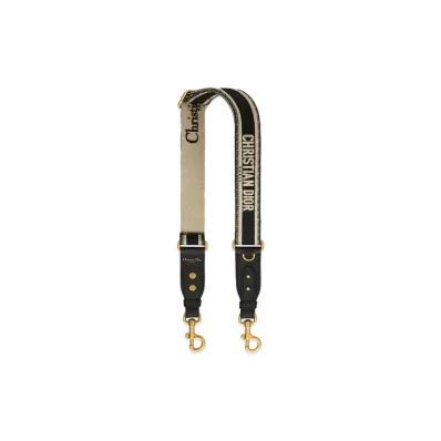Dior Adjustable Shoulder Strap With Ring "Black"