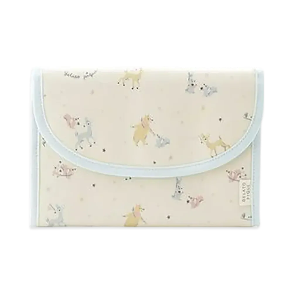 GELATO PIQUE All-Over Pattern Mother & Child Notebook Case S "Cream"