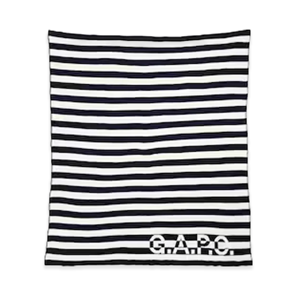Gap x A.P.C. Logo Stripe Blanket "Off White"