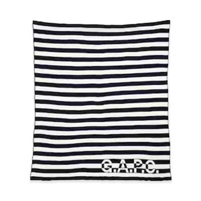 Gap x A.P.C. Logo Stripe Blanket "Off White"