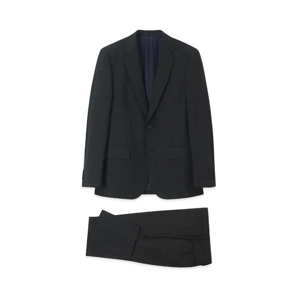 Paul Smith Color Pin Dot Single 2B Suit "Black"