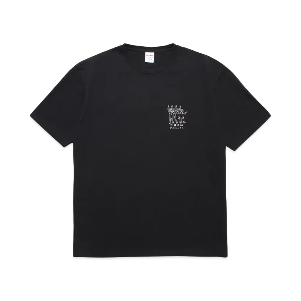 WACKO MARIA 世界平和プロジェクト / Washed Heavy Weight T-Shirt "Black"