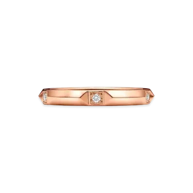 Tiffany & Co. Band Ring Diamond 18K "Rose Gold"