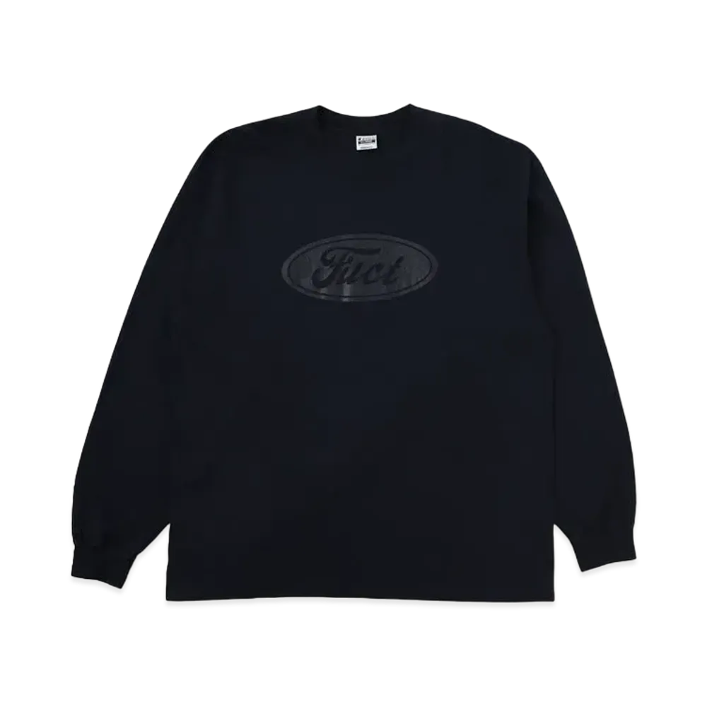 RHC Ron Herman x FUCT Logo Long Sleeve Tee "Navy"