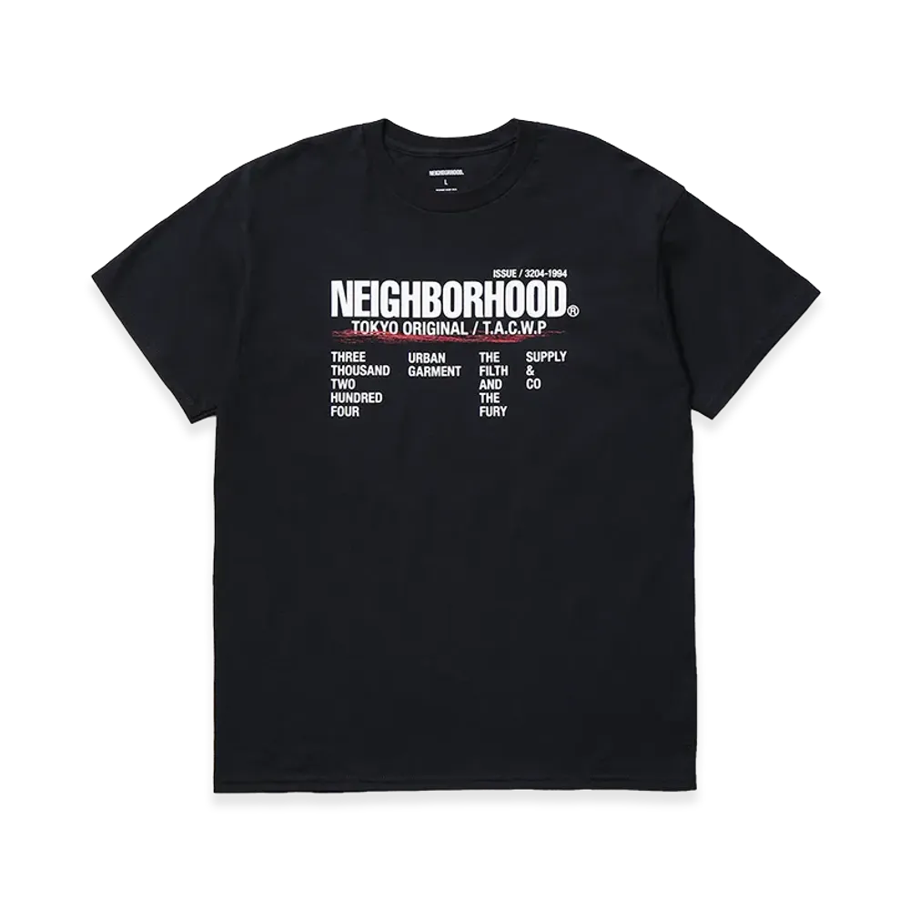 NEIGHBORHOOD ISETAN MEN'S Exclusive S/S Tee "Black"