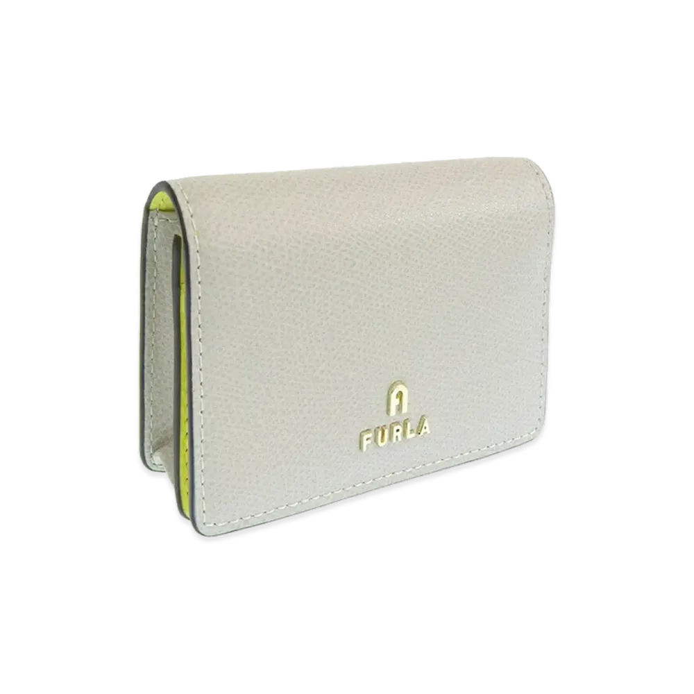 FURLA Camelia Business Card Case "Gray"