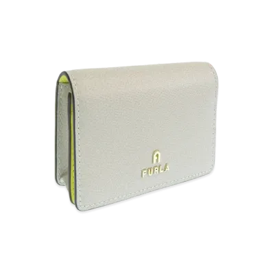 FURLA Camelia Business Card Case "Gray"
