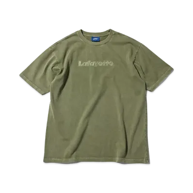 LFYT PIGMENT DYED LAFAYETTE LOGO TEE "GREEN"