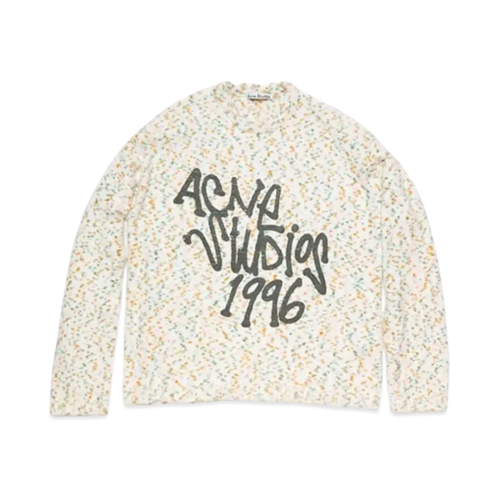 Acne Studios Printed Logo Sweater "White"