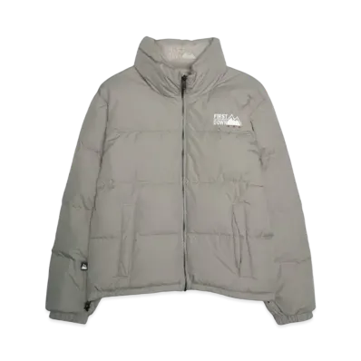 FIRST DOWN BUBBLE DOWN JACKET SHORT "SILVER GRAY"