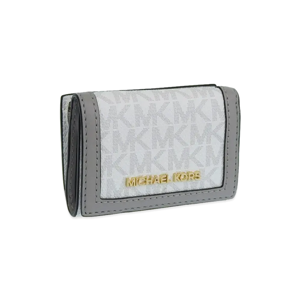 MICHAEL KORS Women's Trifold Wallet "White/Grey"