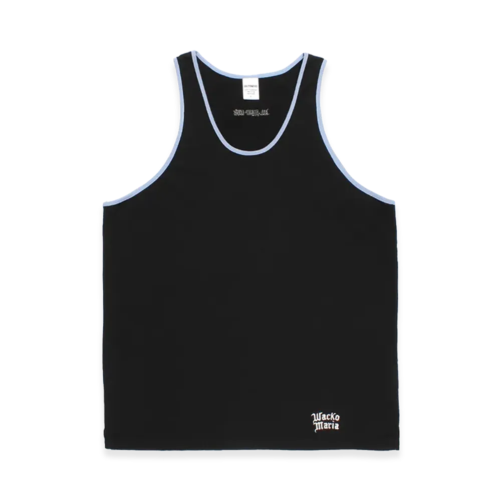 WACKO MARIA Ringer Tank Top "Black"