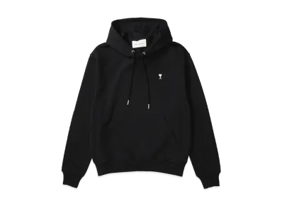 AMI PARIS Cotton Ami De Coeur Hoodie "Black"