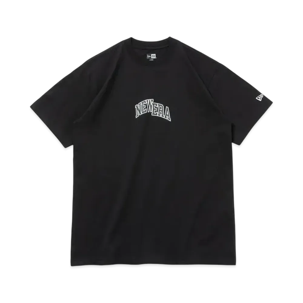 NEW ERA Short Sleeve Cotton T-shirt Slipped Logo Regular Fit "Black"