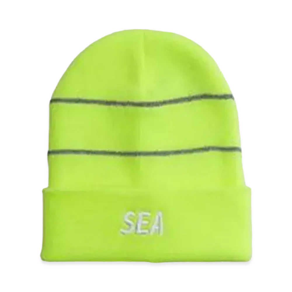 WIND AND SEA WDS (REFLEC) BORDER BEANIE "Fs Yellow"