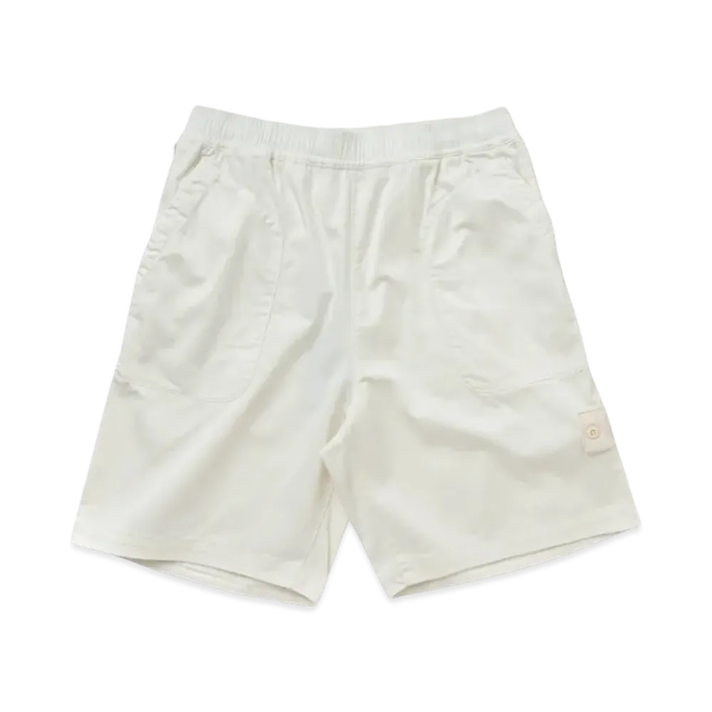 Stone Island L13F2 Ghost Piece Stretch Cotton Lyocell Garment Dyed Bermuda Shorts - 22SS "Off White"