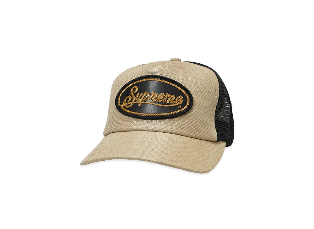 Supreme Raffia Mesh Back 5-Panel "Tan"