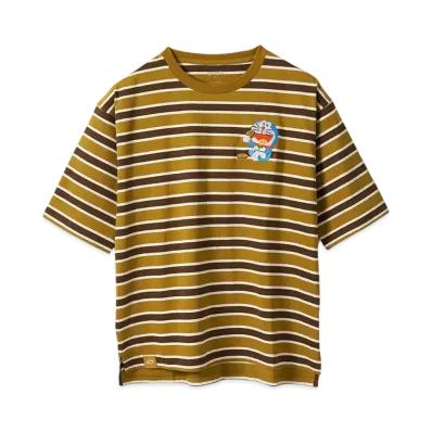 graniph x DORAEMON Dorayaki Big Silhouette T-Shirt "Brown"