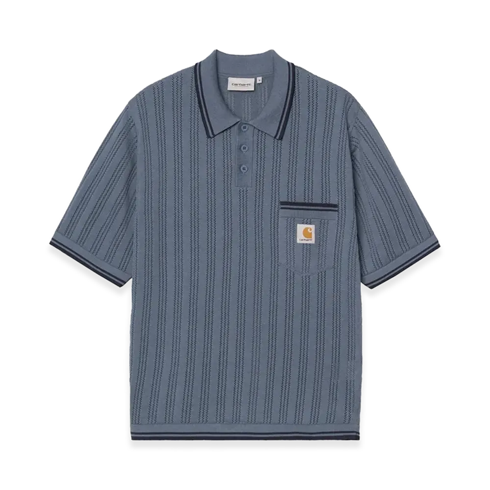 Carhartt WIP S/S Ramsey Polo "Velvet Blue/Deep Night"