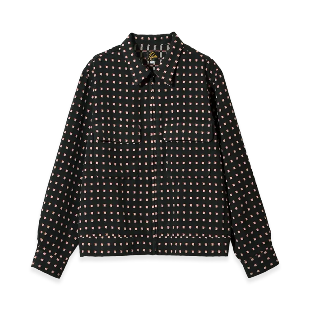 NEEDLES Sports Jacket - Dobby Square "Black/Medium"