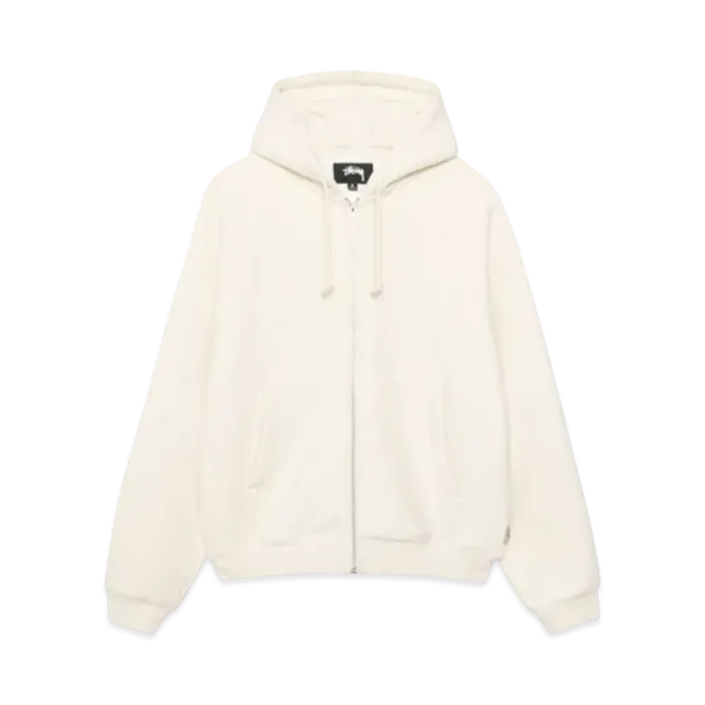 Stussy Fleece Raglan Zip Hoodie "Natural"