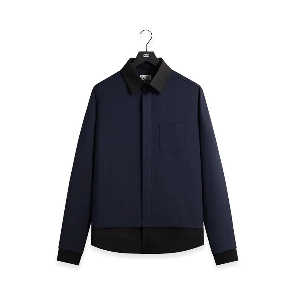 Kith &Kin Tropical Wool Nico Shirt "Nocturnal"