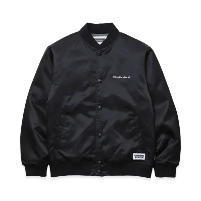 NEIGHBORHOOD One Third Kids OT . Baseball Jacket "Black"