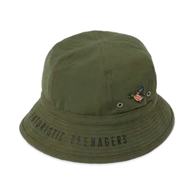 HUMAN MADE ROUND BUCKET HAT "Olive"