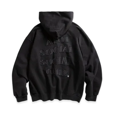 ANTI SOCIAL SOCIAL CLUB Applique Mind Games Hoodie "Black"