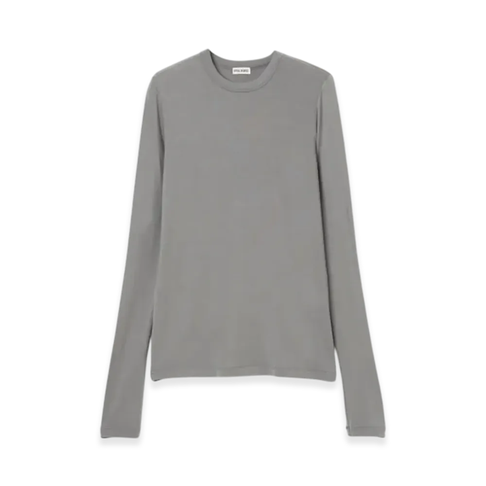INSCRIRE Cashmere Jersey Long Sleeve "Ice Grey"