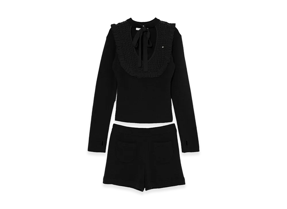 ANDMARY Women's Rojita Frill Set Up "Black"