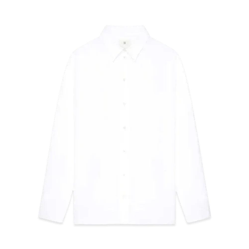 GIVENCHY Oversized Shirt In Poplin With Open Back "White"