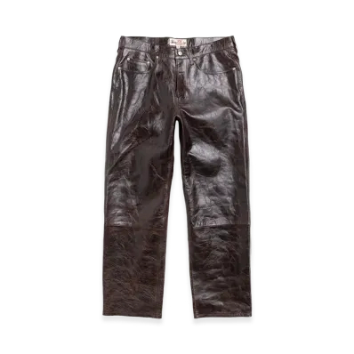 Stussy New Classic Pant Leather "Dark Brown"