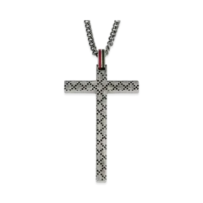GUCCI Cross Necklace "Silver"