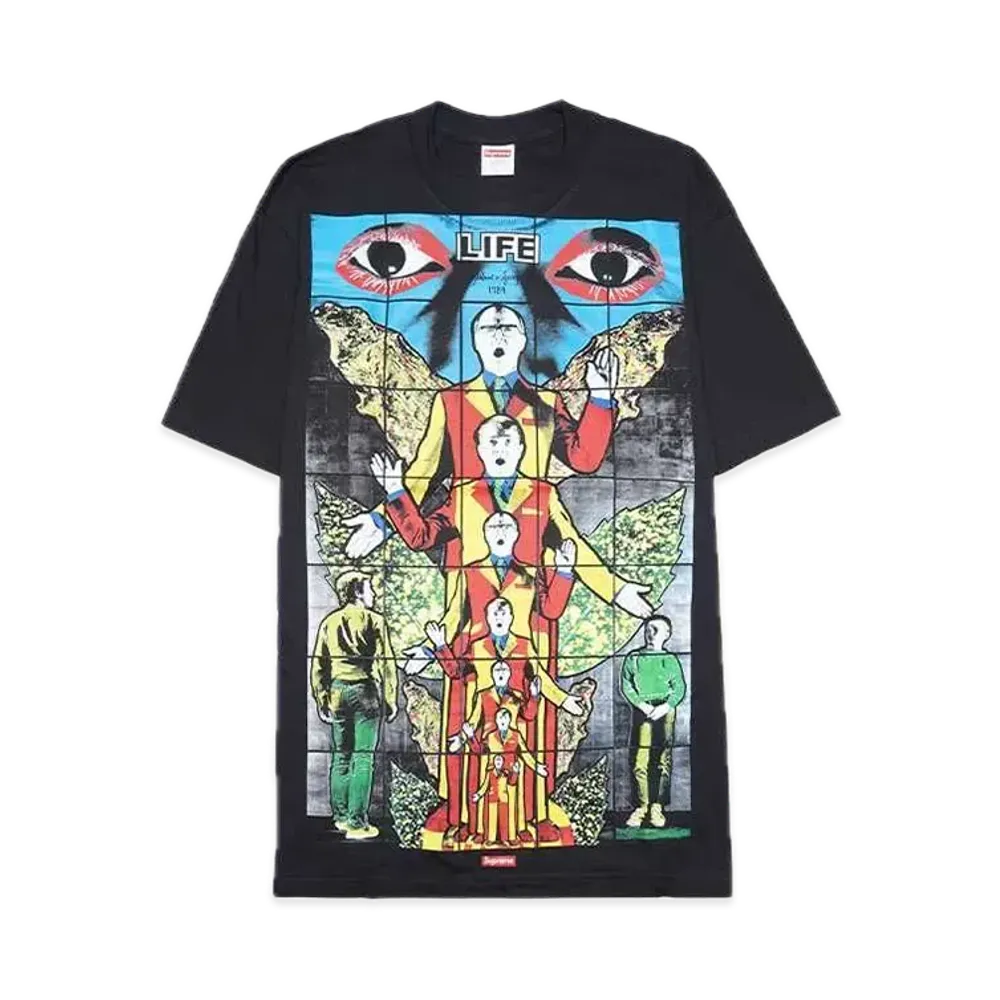 Supreme Gilbert & George LIFE Tee "Black"
