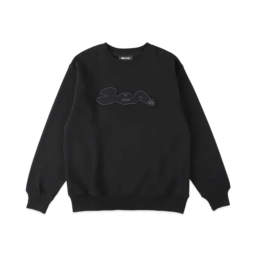 WIND AND SEA Heptagon Logo Crewneck Sweatshirt "Black"