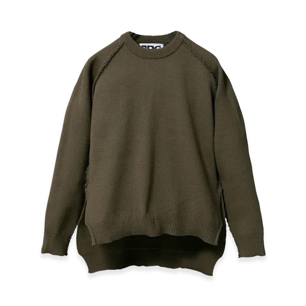 COMME des GARCONS CDG Outsided Seam Pullover "Khaki"