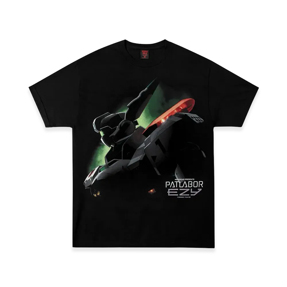 Geeks Rule x PATLABOR EZY Silkscreen Printing T Shirt "Black"
